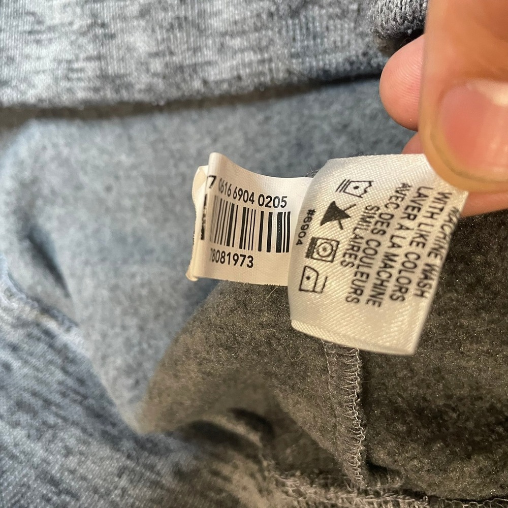 MECCA NYC Hoodie Mens Size L Heather Gray Logo Spell Out Streetwear Pullover - Picture 8 of 8